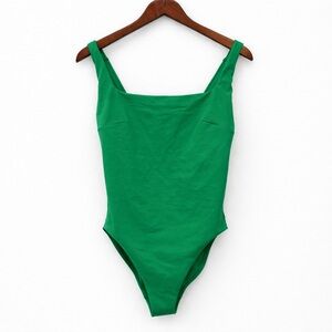 Form and Fold The One Piece The Square Basil Green NEW Size 34FF Swimsuit Swim